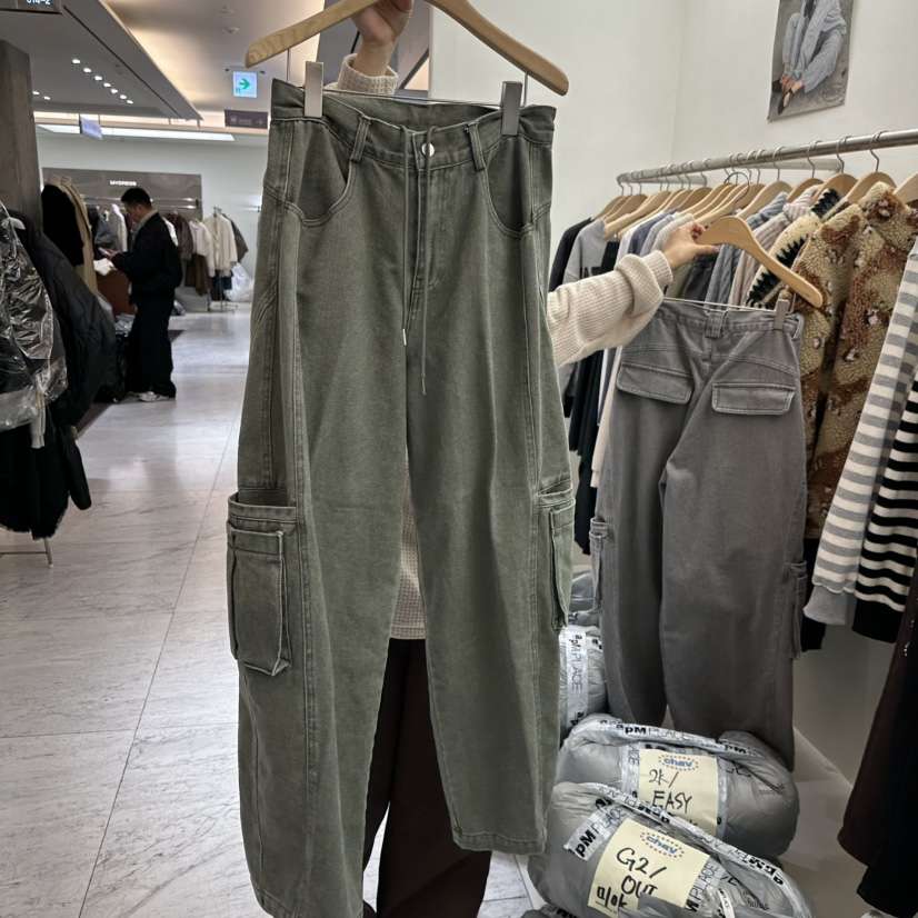 CHAV東大門㊣直郵女士新品職業時尚人氣休閑休閑褲工裝褲拉絨CHAV休閑褲