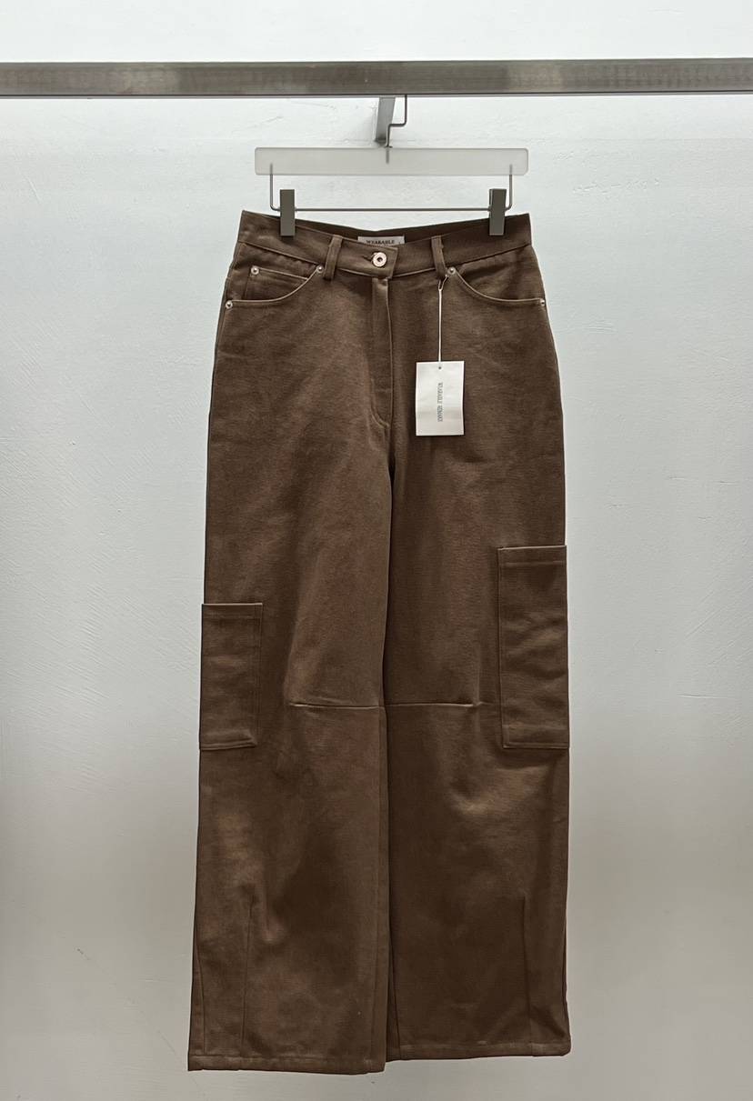 WEARABLE-L東大門㊣直郵女士新品25秋冬休閑褲工裝褲拉絨棉質WEARABLE休閑褲