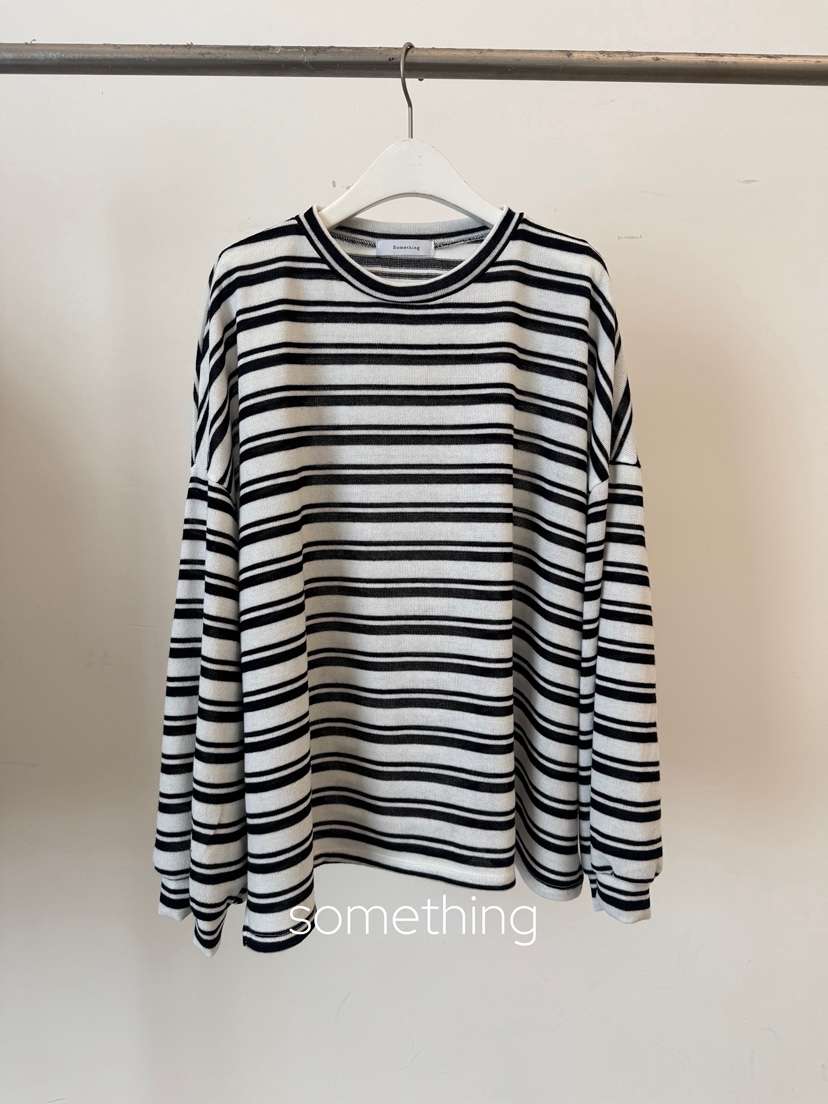 SOMETHING-L/FANCY韓國代購㊣女裝新品25秋冬職業長袖T恤SOMETHING-L/FANCY長袖T恤