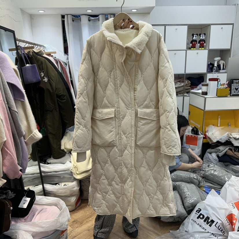 DE LINE韓國直郵㊣女士新品25秋冬熱賣推薦長款羽絨服鴨絨DE LINE長款羽絨服