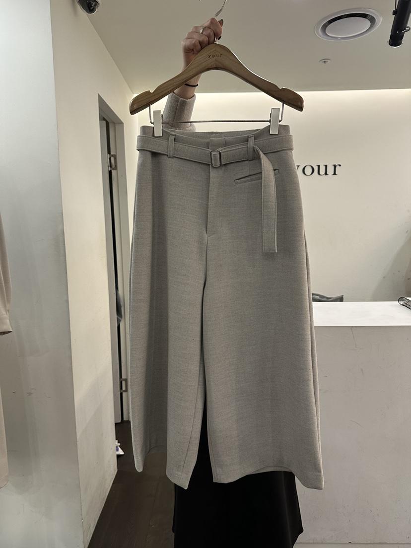 YOUR-P東大門㊣代購女裝新款職業25秋冬人氣熱賣休閑褲含腰帶YOUR-P休閑褲