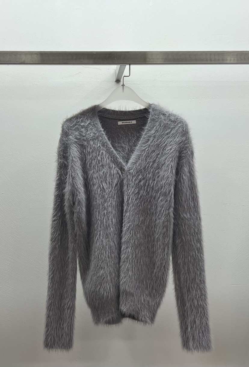 WEARABLE-L韓國直郵㊣女士新款推薦時尚毛衣安哥拉羊毛開衫WEARABLE毛衣