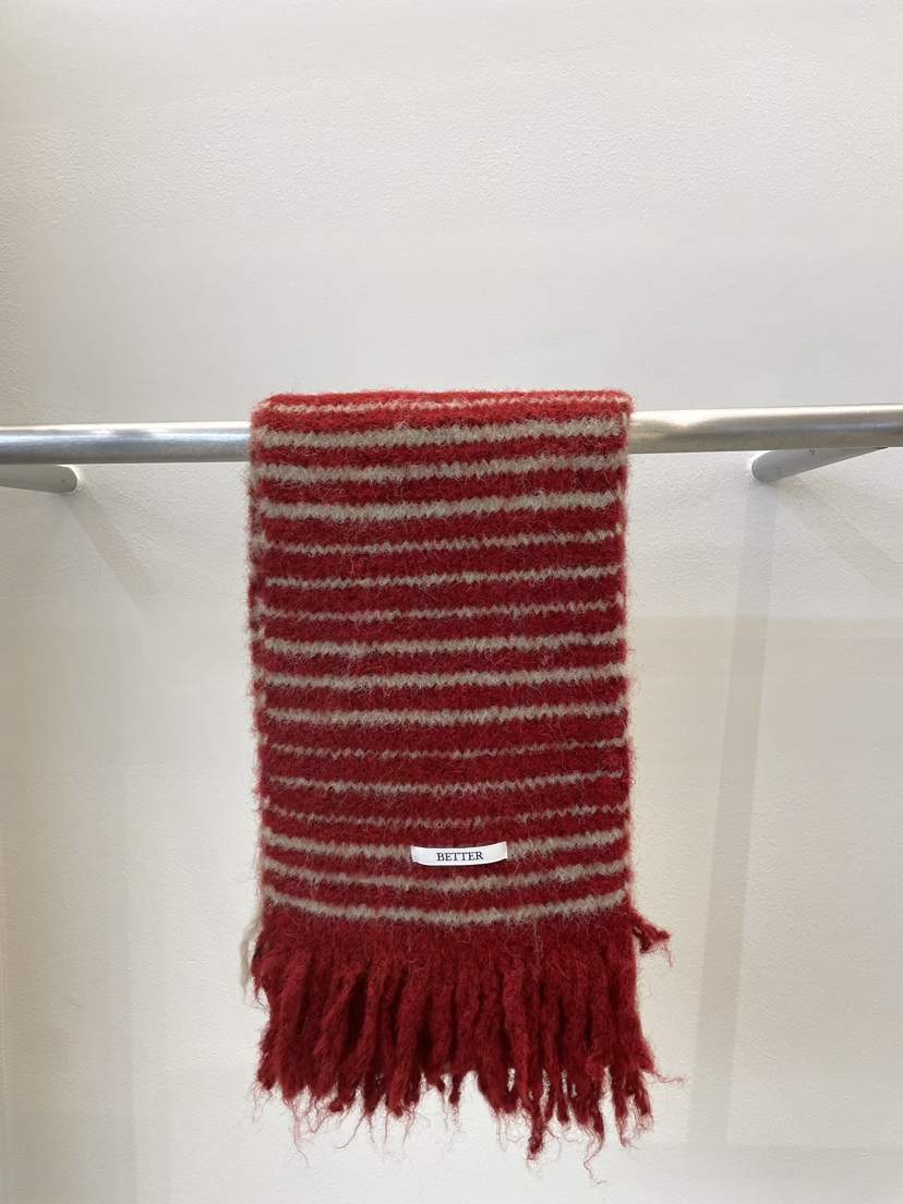 BETTER東大門㊣代購女裝新款推薦休閑熱賣人氣圍巾披肩條紋BETTER圍巾/披肩