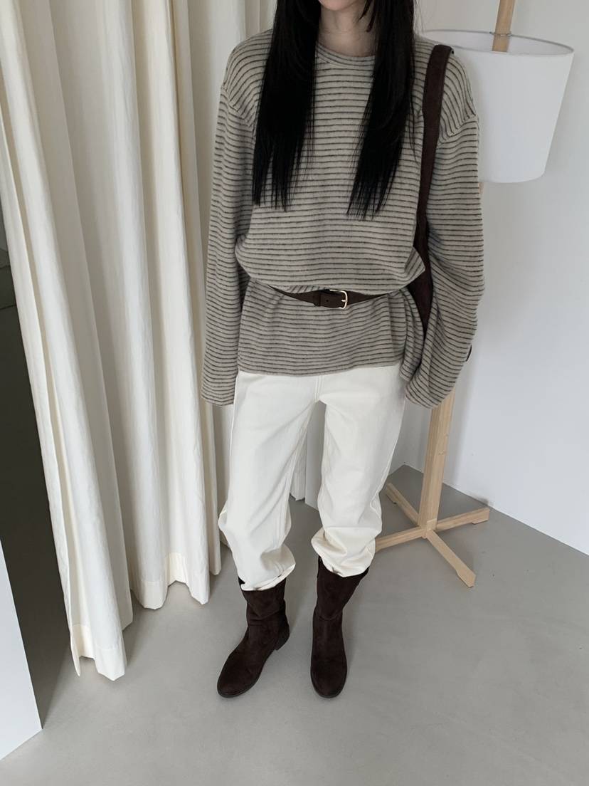 RIVER RAIN韓國代購㊣女士新品休閑職業推薦針織衫不含腰帶RIVER RAIN針織衫