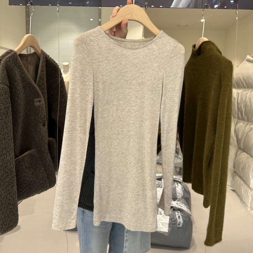 PLAMM東大門㊣直郵女士新款熱賣人氣休閑25秋冬職業長袖T恤PLAMM長袖T恤