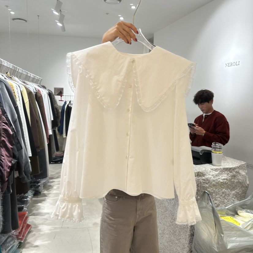 NEROLI 36東大門㊣實拍女士新品熱賣休閑推薦人氣襯衫蕾絲衫NEROLI 36襯衫/蕾絲衫