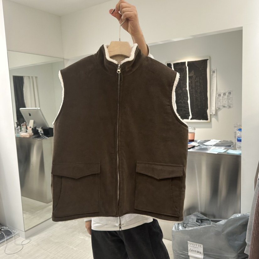 HAUTTE-P韓國直郵㊣女裝新品時尚職業休閑25秋冬熱賣馬甲皮草HAUTTE馬甲