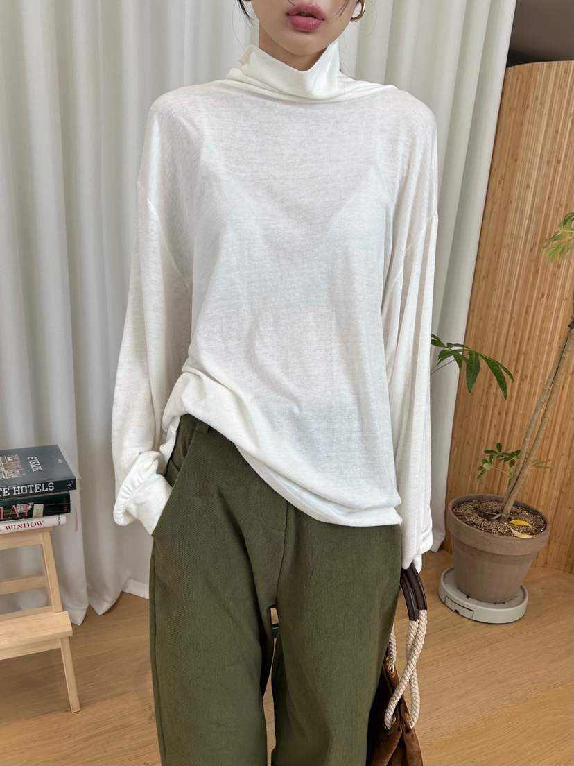 ME MO韓國直郵㊣女裝新品時尚熱賣職業人氣25秋冬推薦長袖T恤ME MO長袖T恤