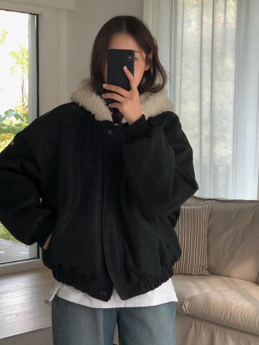 ONDO-P東大門㊣直郵女裝新款時尚休閑熱賣人氣夾克毛絨連帽ONDO-P夾克