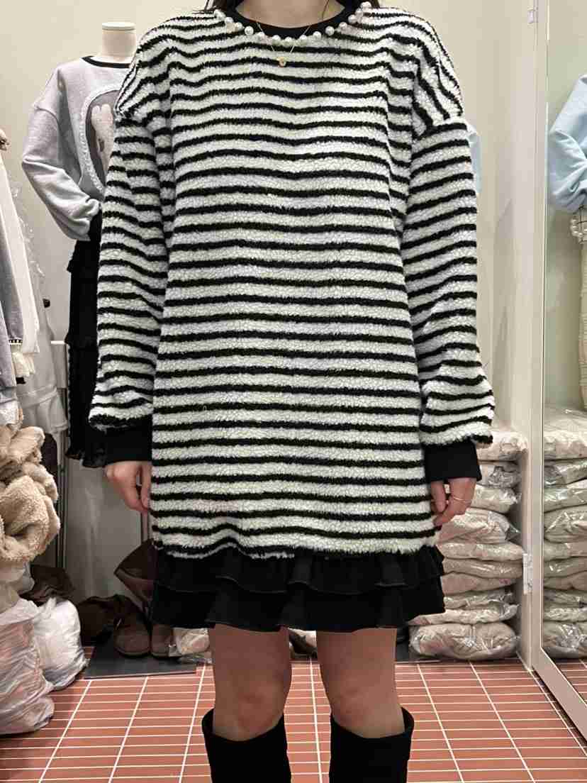 BE&amp;BE韓國代購㊣女裝新品熱賣人氣推薦休閑連衣裙羊毛BE&be連衣裙