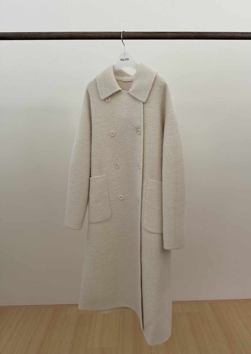 ERUME東大門㊣直郵女裝新品25秋冬熱賣推薦時尚中長款大衣羊駝ERUME中長款大衣