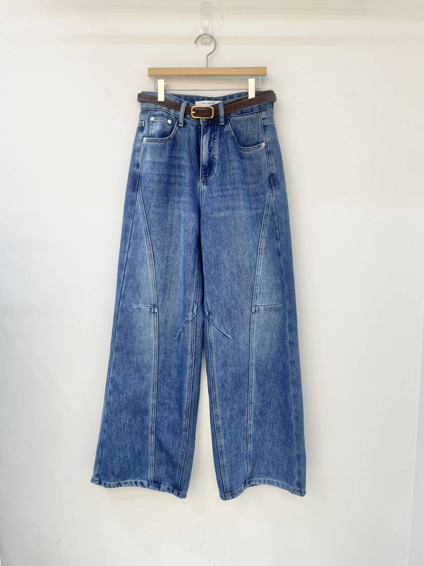 MILLIMETER東大門㊣實拍女裝新品職業25秋冬牛仔褲不含腰帶MILLIMETER/MGML牛仔褲