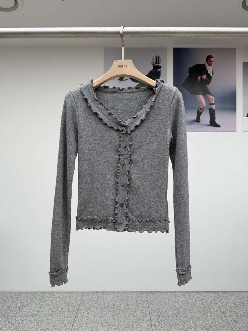 MADE-P韓國代購㊣女裝新款25秋冬人氣熱賣推薦職業長袖T恤MADE-P長袖T恤