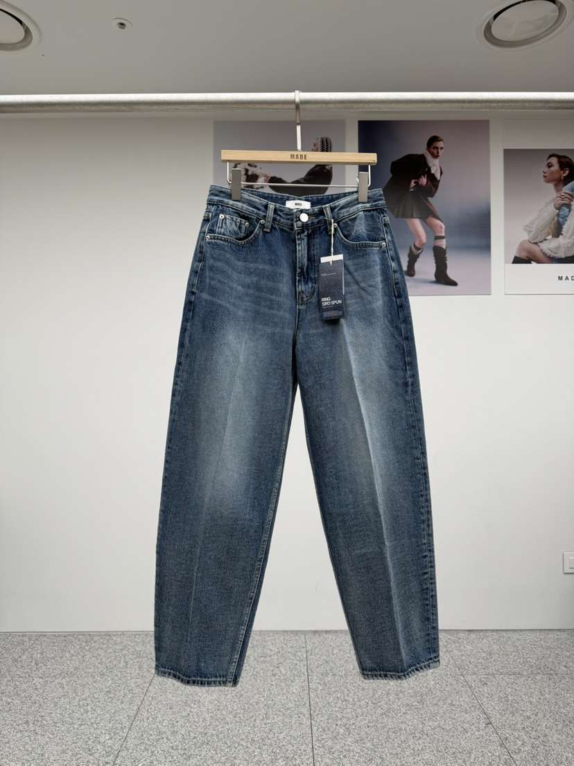 MADE-P韓國直郵㊣女士新品人氣職業熱賣休閑時尚推薦牛仔褲MADE-P牛仔褲