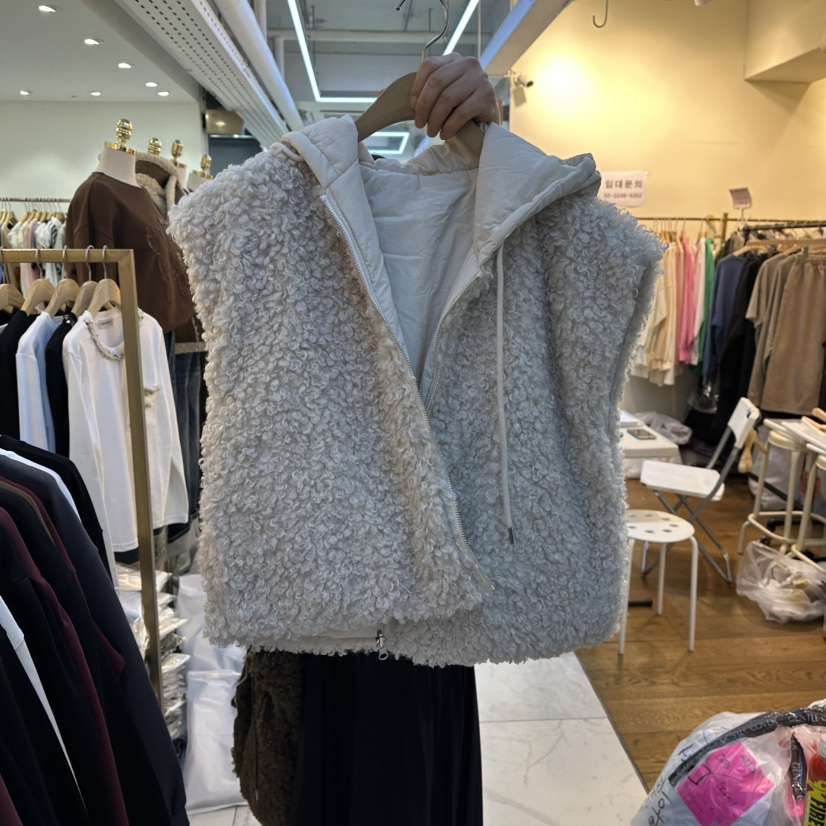 COCO HOLIC東大門㊣實拍女士新品職業休閑熱賣馬甲雙面抓絨COCO HOLIC馬甲