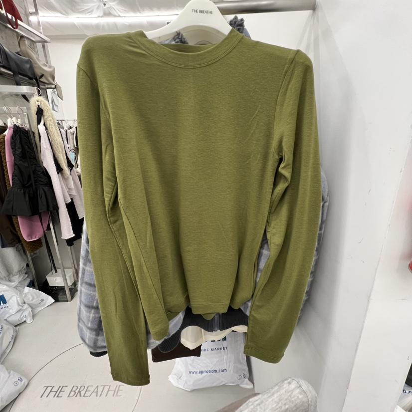 BREATHE東大門㊣直郵女士新品25秋冬推薦熱賣職業人氣長袖T恤BREATHE長袖T恤