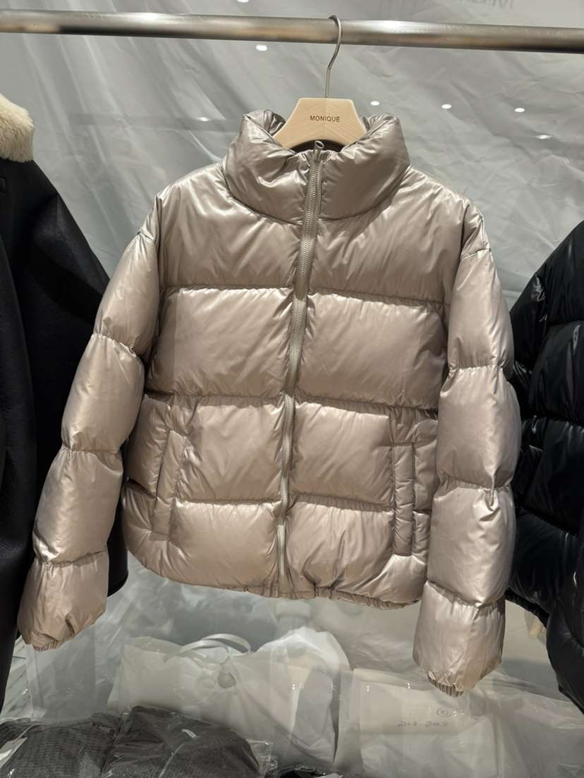 MONIQUE韓國代購㊣女裝新款休閑25秋冬職業短款羽絨服填充鴨絨MONIQUE短款羽絨服