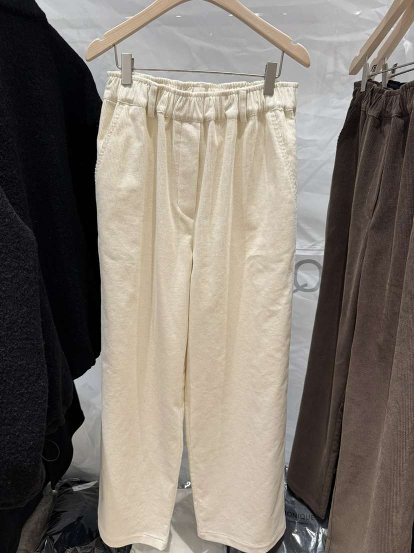 MONIQUE東大門㊣代購女裝新款25秋冬職業推薦休閑褲燈芯絨條紋MONIQUE休閑褲