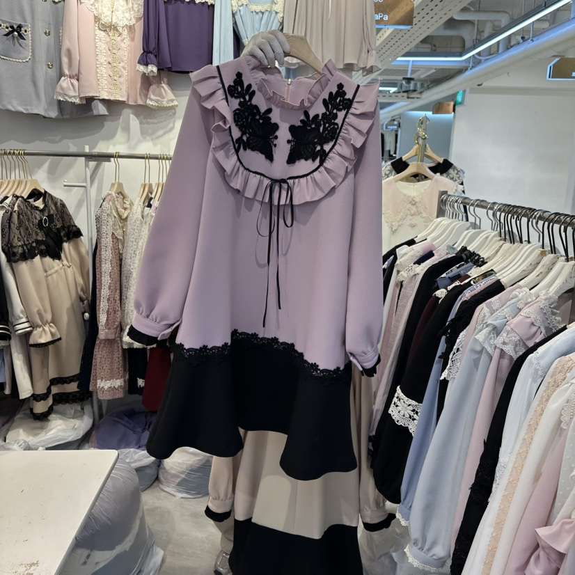 PAPA韓國代購㊣女裝新品休閑職業時尚人氣推薦25秋冬連衣裙PaPa/HALMADE連衣裙