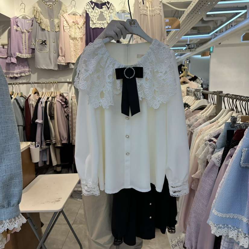 PAPA東大門㊣代購女士新品時尚推薦熱賣職業人氣襯衫蕾絲衫PaPa/HALMADE襯衫/蕾絲衫