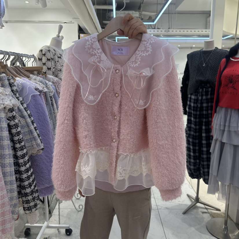 MS韓國直郵㊣女士新款人氣職業熱賣25秋冬時尚休閑毛衣開衫MS毛衣