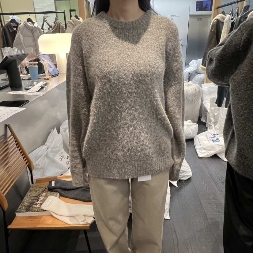 OBJECT韓國代購㊣女士新款人氣熱賣休閑職業25秋冬針織衫羊駝毛OBJECT針織衫