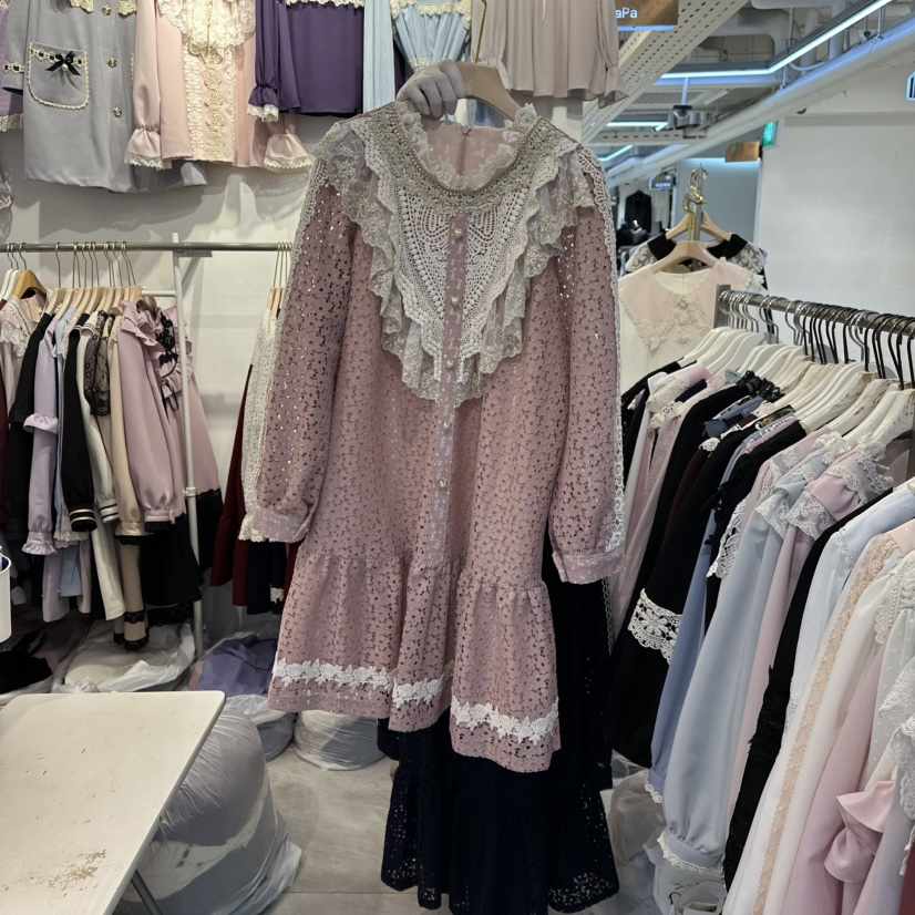 PAPA東大門㊣實拍女士新款休閑職業時尚25秋冬推薦人氣連衣裙PaPa/HALMADE連衣裙