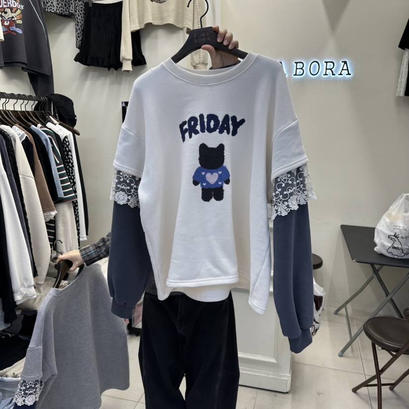 BORA BORA東大門㊣直郵女裝新款時尚熱賣推薦人氣衛衣加絨BORA BORA衛衣