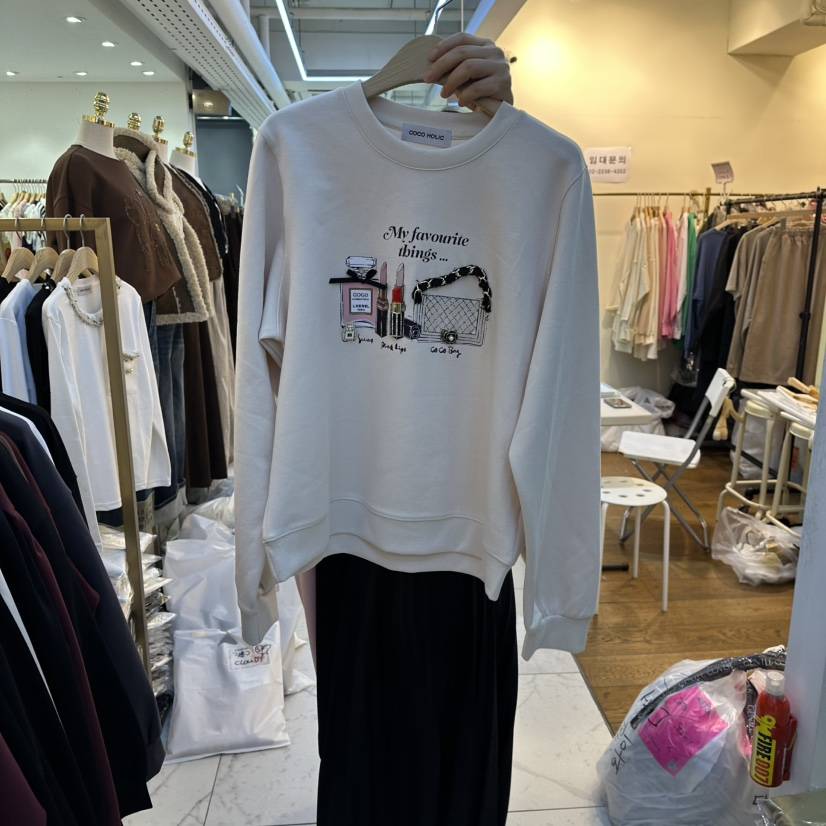 COCO HOLIC韓國直郵㊣女裝新款熱賣推薦職業25秋冬休閑衛衣COCO HOLIC衛衣