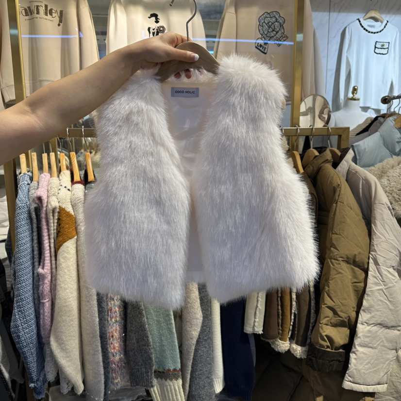 COCO HOLIC韓國代購㊣女士新品熱賣人氣時尚推薦職業25秋冬馬甲COCO HOLIC馬甲