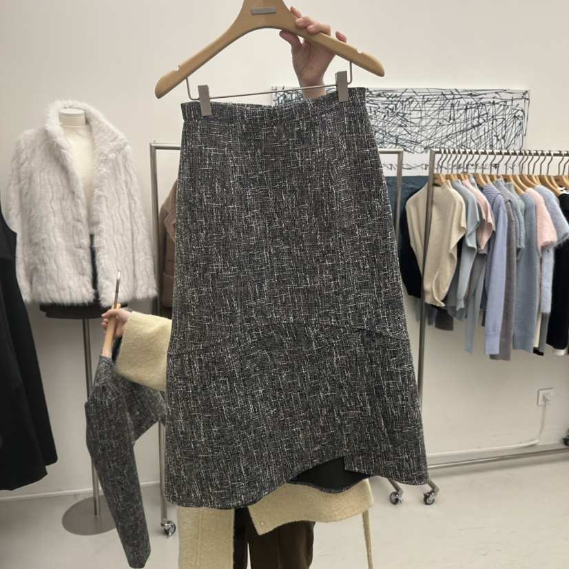 MER東大門㊣直郵女士新款時尚25秋冬人氣休閑推薦熱賣職業長裙MER/ANGELO BIANCO長裙