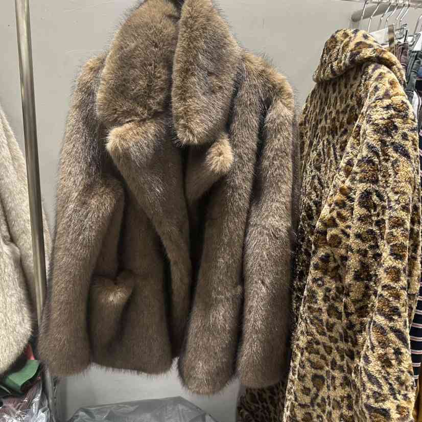 THE SECOND GROW韓國代購㊣女士新款時尚人氣短款大衣皮草THE SECOND GROW短款大衣