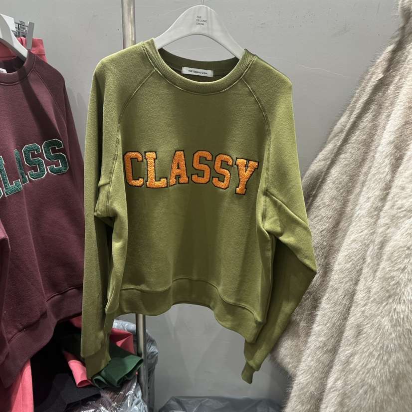 THE SECOND GROW韓國直郵㊣女士新品人氣時尚職業衛衣加絨THE SECOND GROW衛衣