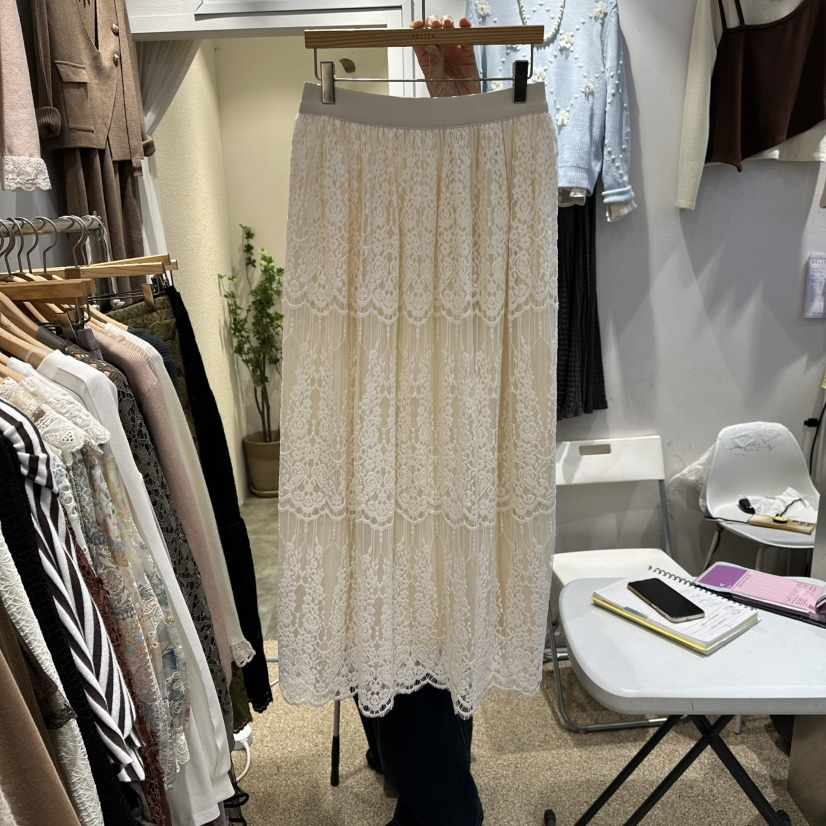 BELITA東大門㊣代購女裝新款休閑25秋冬人氣推薦熱賣長裙蕾絲BELITA長裙