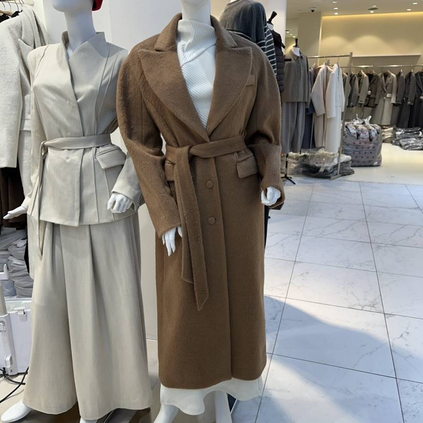 SENSIBLE-S東大門㊣直郵女士新品推薦休閑中長款大衣含腰帶SENSIBLE中長款大衣