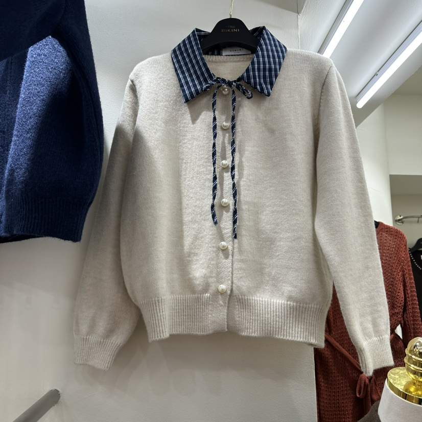 BIKINI東大門㊣直郵女裝新品時尚休閑25秋冬推薦熱賣針織衫BIKINI針織衫