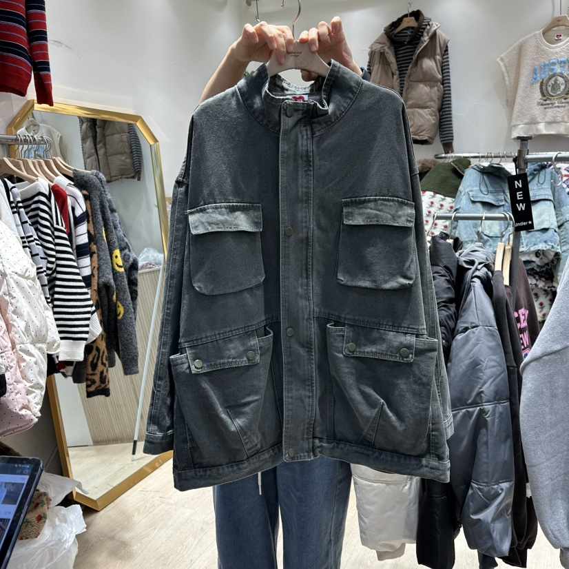 UNDERSTAR_VINTAGE東大門㊣直郵女士新品時尚休閑人氣夾克復古UNDERSTAR_VINTAGE夾克