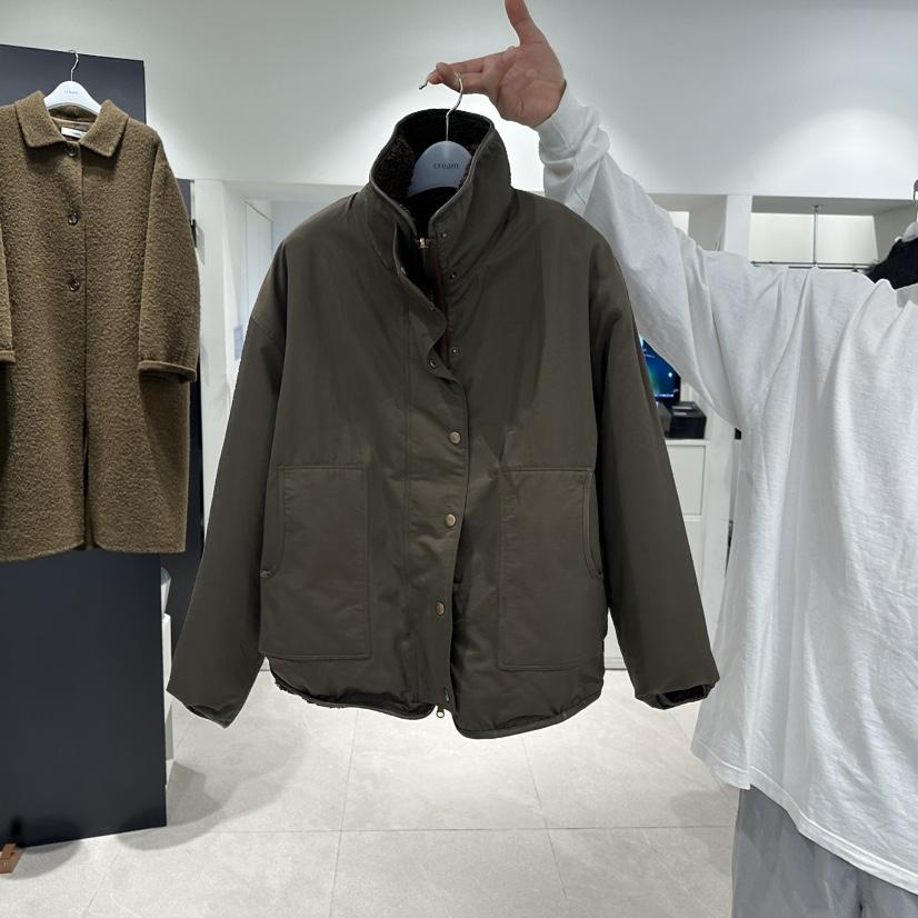 CREAM-P東大門㊣實拍女士新品熱賣時尚休閑夾克兩面穿雙面CREAM-P夾克