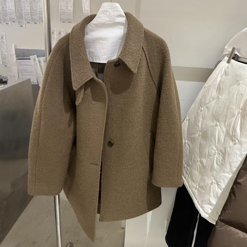 LOVE YOU SO MUCH/MORE THAN YESTERDAY韓國直郵㊣女裝新款推薦短款大衣含腰帶LYSM/MORE THAN YESTERDAY短款大衣