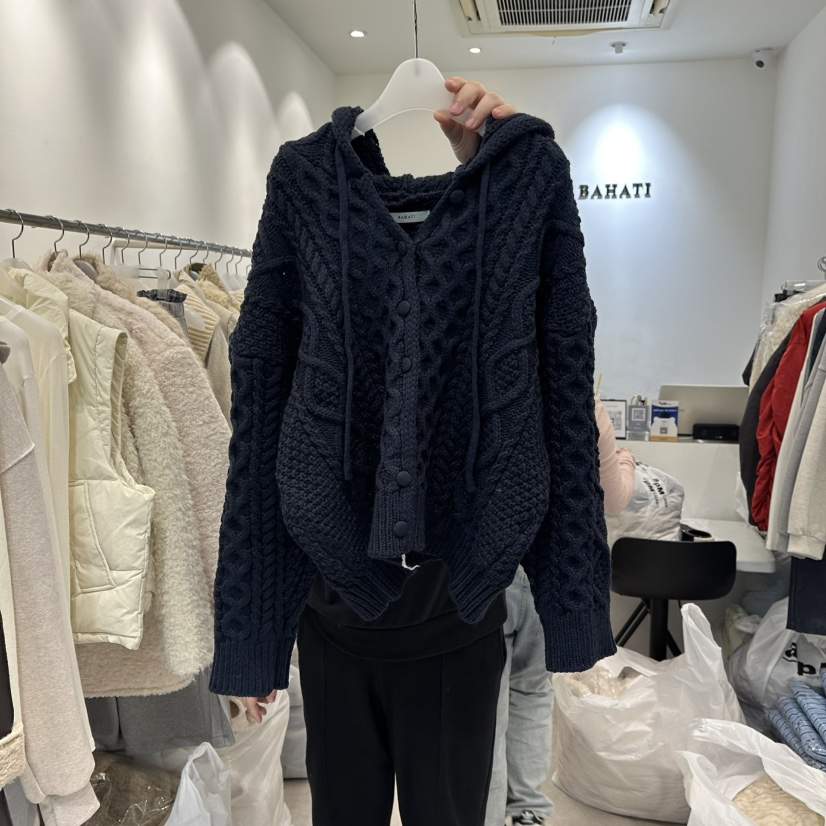 BAHATI韓國代購㊣女士新款推薦時尚人氣25秋冬針織衫麻花針織BAHATI針織衫