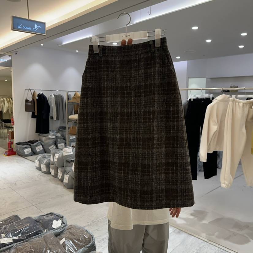 CREAM-P韓國直郵㊣女士新款推薦25秋冬職業人氣熱賣時尚長裙CREAM-P長裙