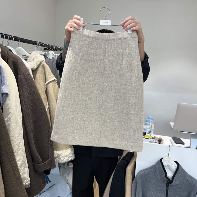 JINSIM東大門㊣實拍女裝新品推薦熱賣25秋冬人氣半身裙中短裙JINSIM半身裙/中短裙