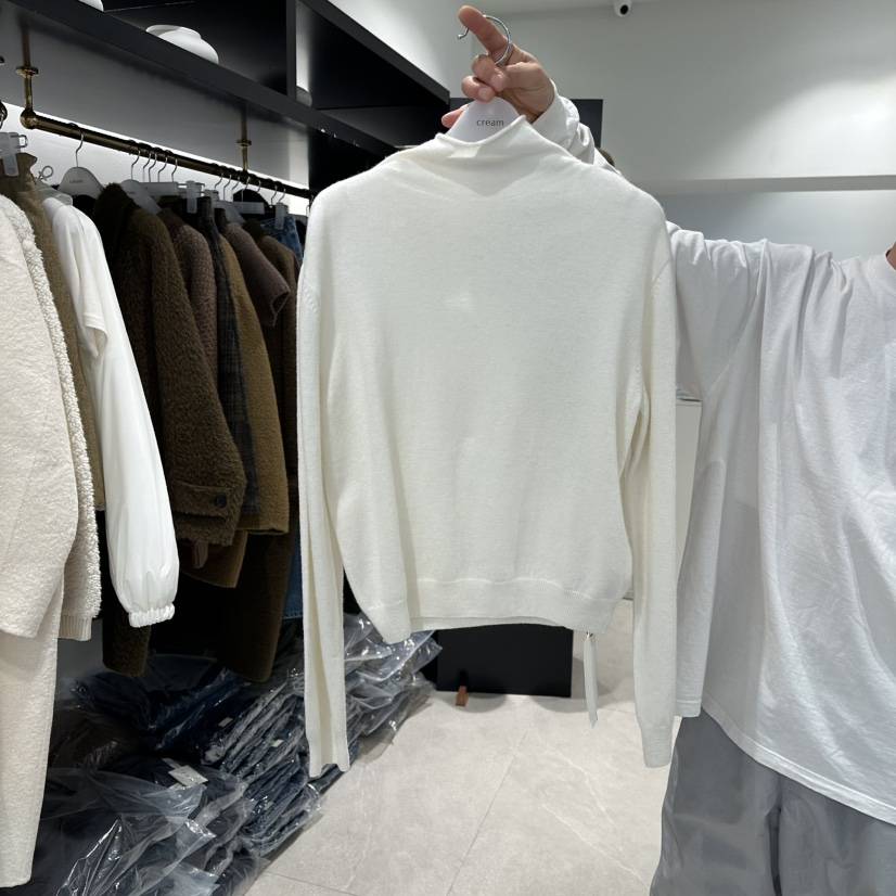 CREAM-P東大門㊣實拍女士新品熱賣職業25秋冬針織衫抓絨高領CREAM-P針織衫