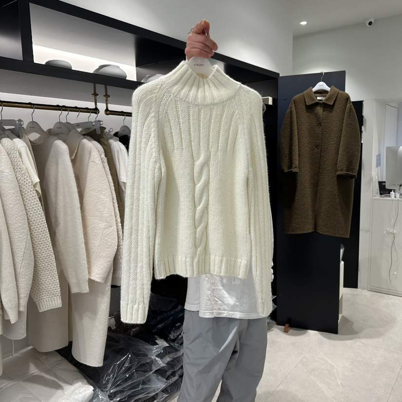 CREAM-P韓國直郵㊣女士新款熱賣推薦25秋冬休閑人氣針織衫CREAM-P針織衫