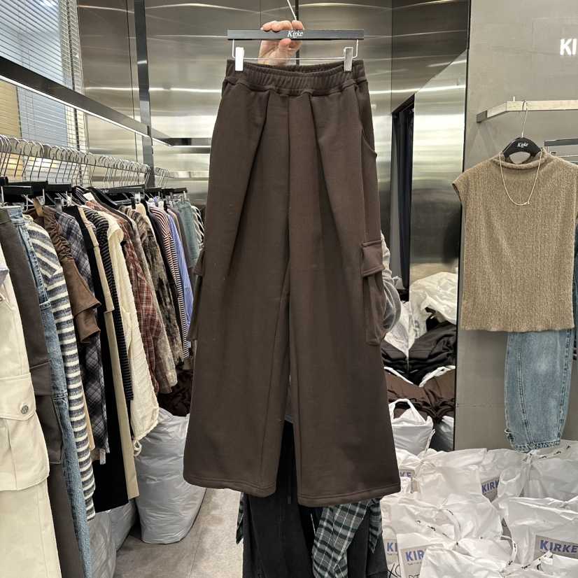 KIRKE東大門㊣代購女裝新款職業推薦25秋冬熱賣人氣休閑褲加絨KIRKE休閑褲
