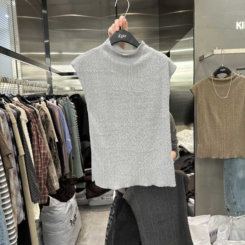 KIRKE東大門㊣代購女士新款時尚熱賣職業推薦休閑吊帶背心羊駝KIRKE吊帶/背心