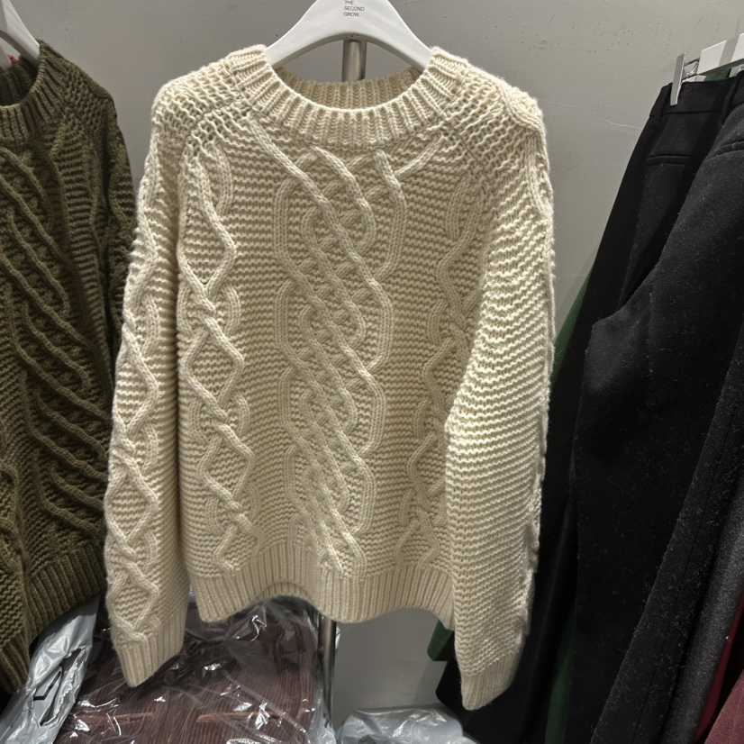 THE SECOND GROW韓國代購㊣女裝新款人氣25秋冬毛衣麻花針織THE SECOND GROW毛衣