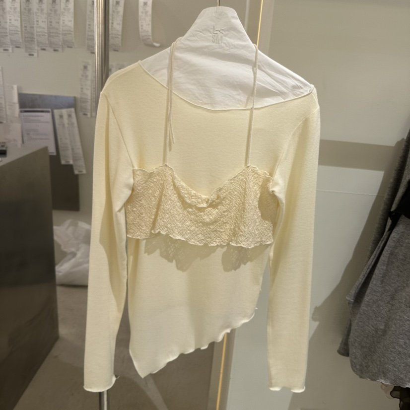 LOVE YOU SO MUCH/MORE THAN YESTERDAY韓國代購㊣女士新品熱賣長袖T恤假兩件LYSM/MORE THAN YESTERDAY長袖T恤