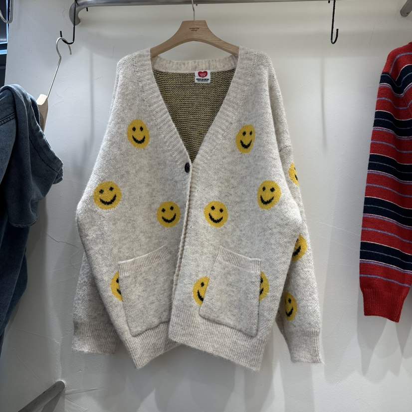 UNDERSTAR_VINTAGE東大門㊣直郵女裝新款推薦針織衫羊毛開衫UNDERSTAR_VINTAGE針織衫