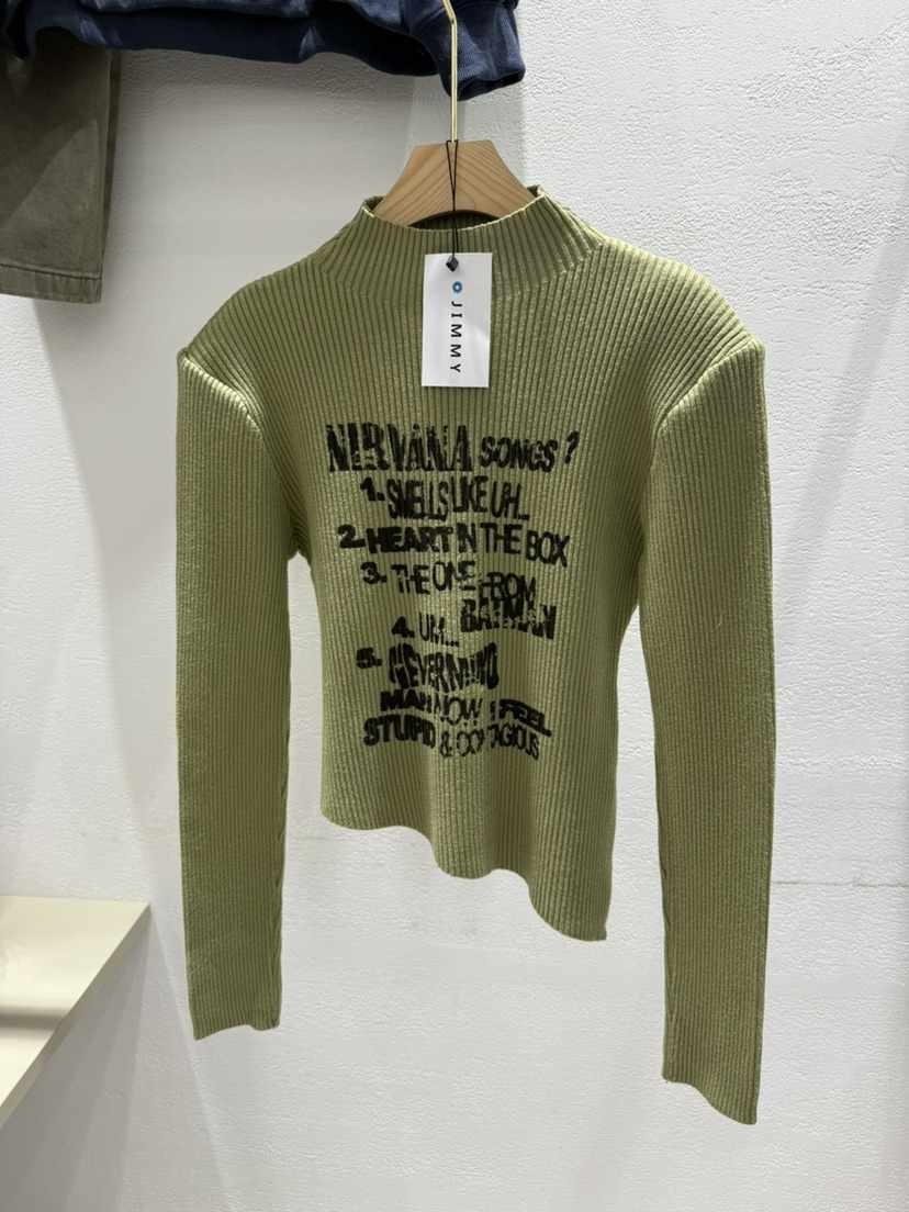 JIMMY東大門㊣代購女裝新品休閑推薦25秋冬時尚人氣職業針織衫JIMMY/REMAKE針織衫